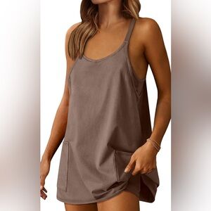Brown athletic dress